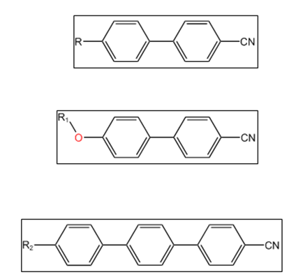 Structure of Liquid crystal mixture E7 ChemWhat Code 921522