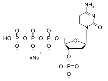 Structure of 3'-P-dCTP 100mM Sodium Solution CAS dNTP018